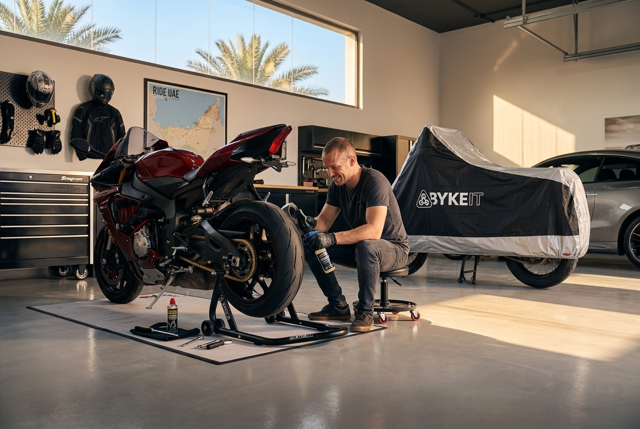 How to store and care for your motorcycle in the UAE Summer