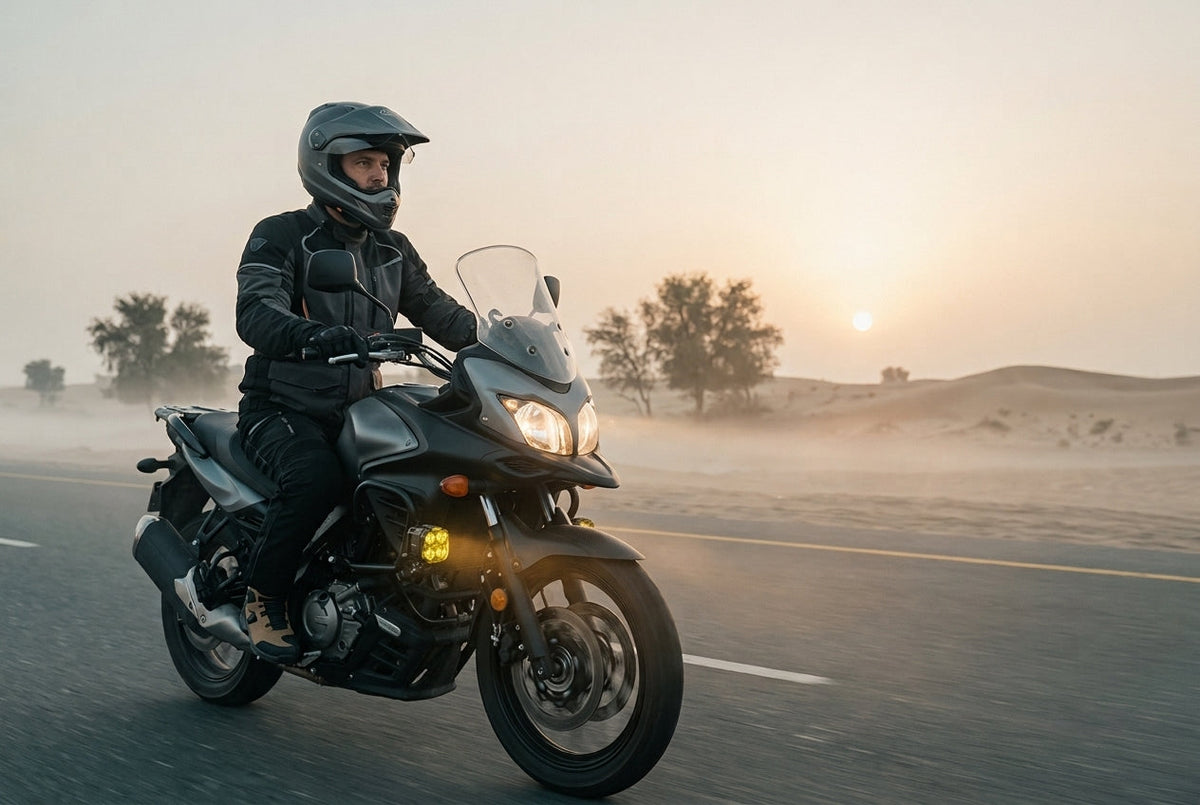 Sand, Fog and Wind: How to Ride Safely When Visibility Drops