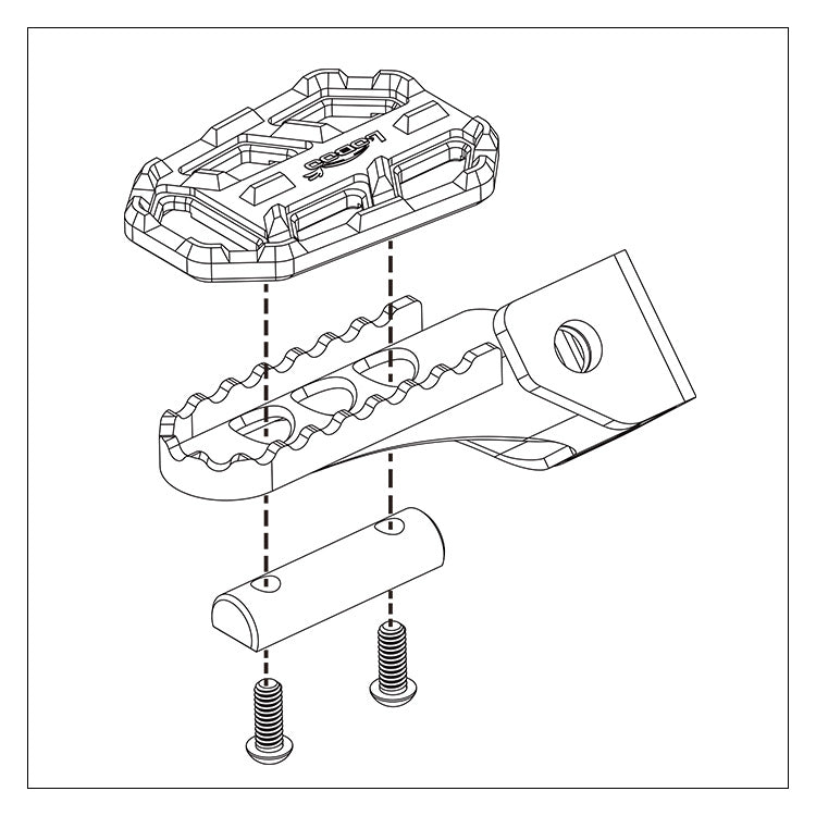 Loboo Wide Foot Pegs CJT010 - BMW Models