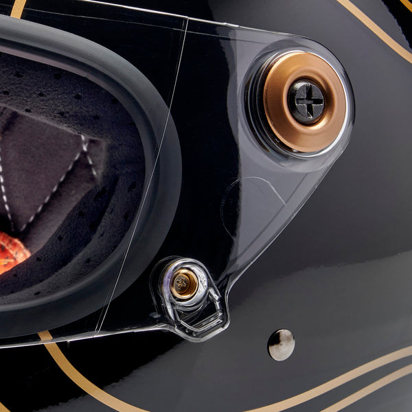 Biltwell Gringo S Helmet - Gloss Black Flames