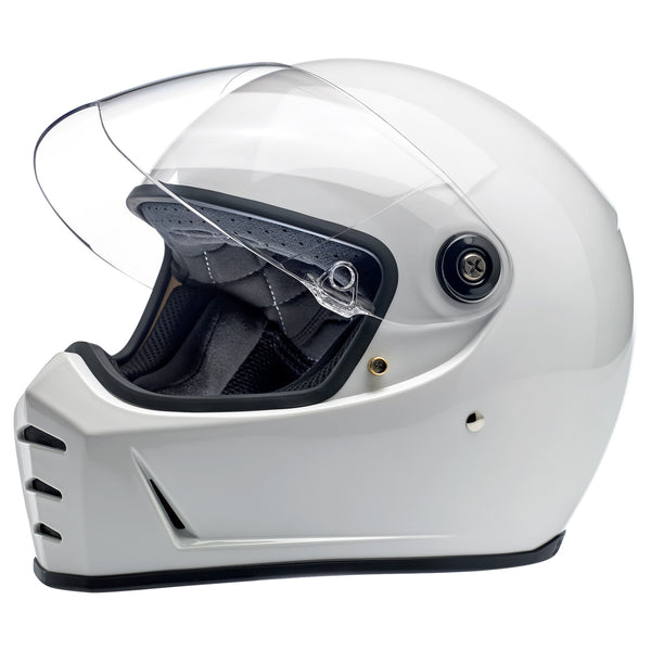 Biltwell Lane Splitter Helmet - Gloss White