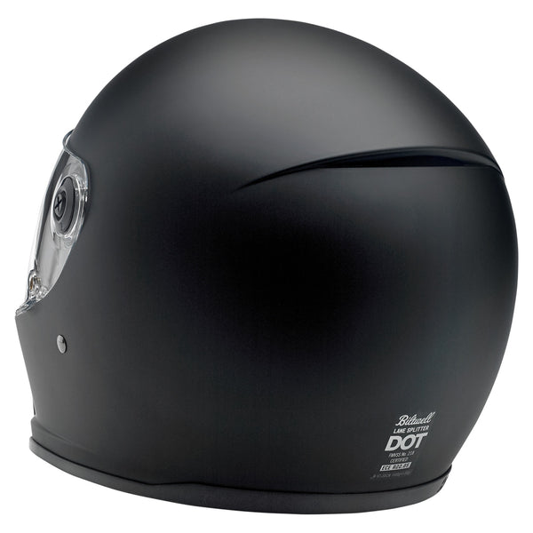 Biltwell Lane Splitter Helmet - Flat Black