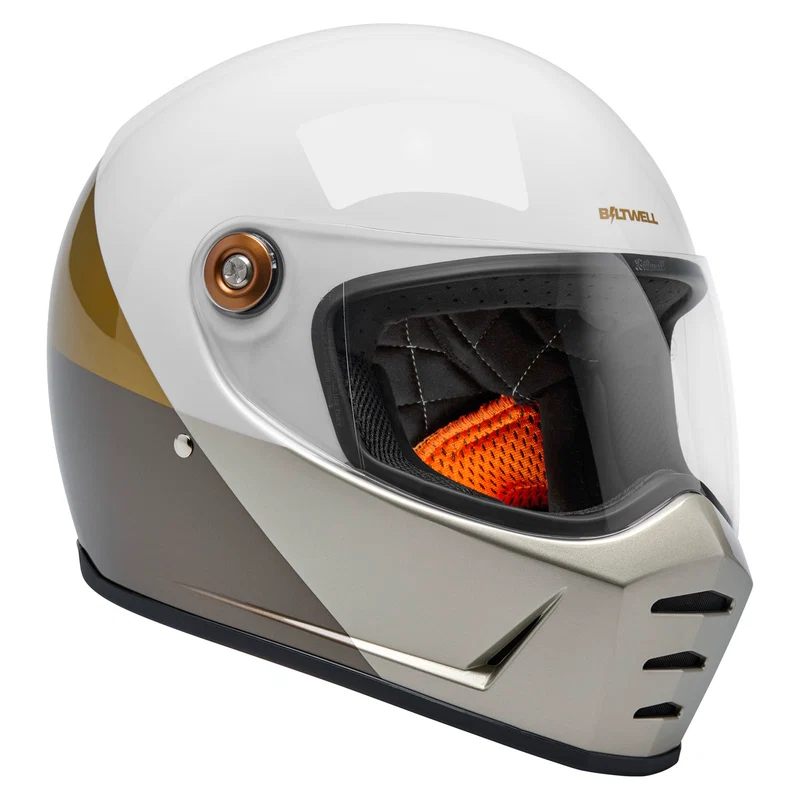Biltwell Helmet - Lane Splitter - Intersection - Gold Silver Bronze - Motofever