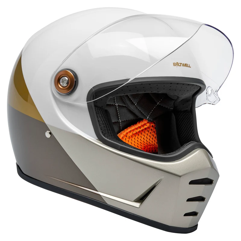 Biltwell Helmet - Lane Splitter - Intersection - Gold Silver Bronze - Motofever