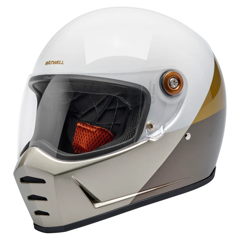 Biltwell Helmet - Lane Splitter - Intersection - Gold Silver Bronze - Motofever
