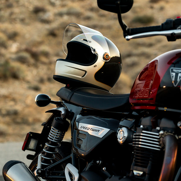 Biltwell Helmet - Gringo SV - Tracker - Metallic Champagne Charcoal
