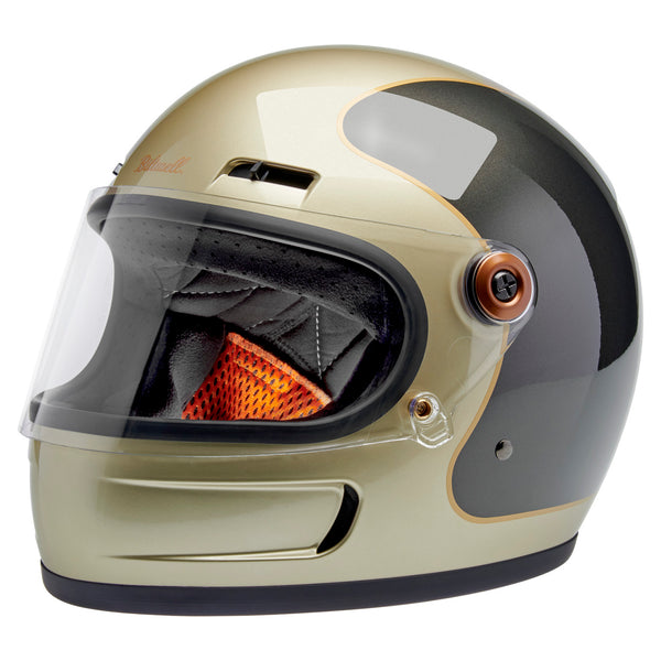Biltwell Helmet - Gringo SV - Tracker - Metallic Champagne Charcoal