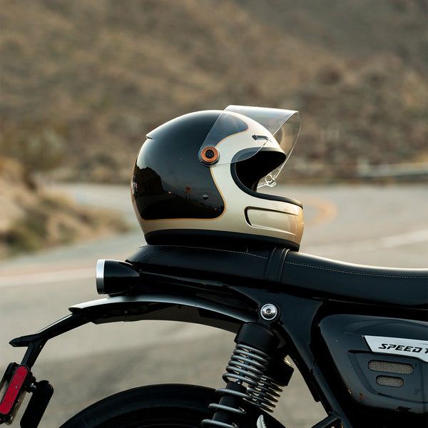 Biltwell Helmet - Gringo SV - Tracker - Metallic Champagne Charcoal