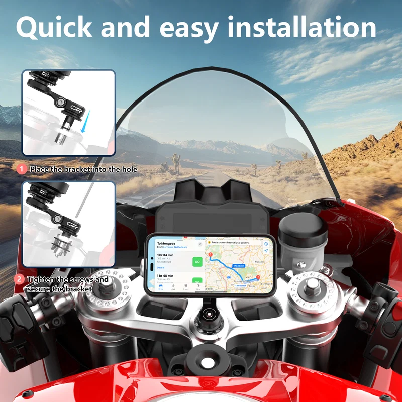 GRxplore - MT7 Motorcycle Fork Stem Mount