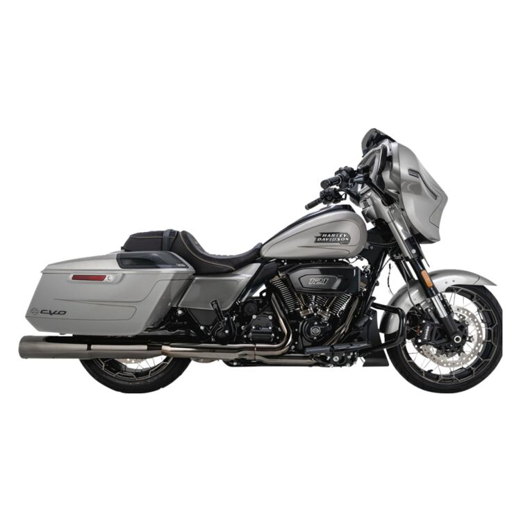 Vance & Hines 4 1/2" Hi-Output Slip-On Mufflers For Harley Touring 2017-2025 - Dark Chrome