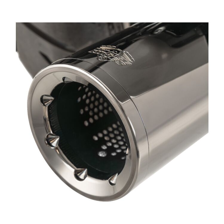 Vance & Hines 4 1/2" Hi-Output Slip-On Mufflers For Harley Touring 2017-2025 - Dark Chrome