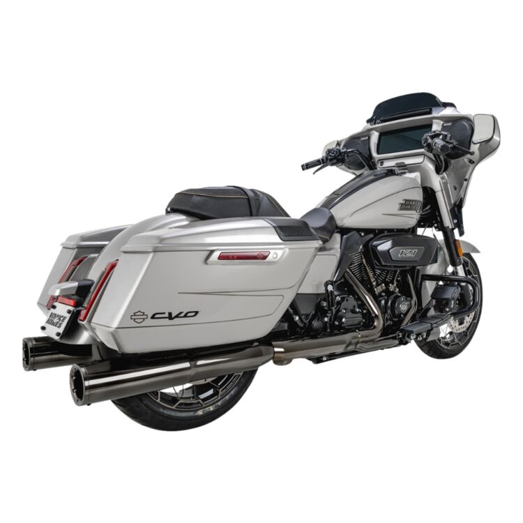 Vance & Hines 4 1/2" Hi-Output Slip-On Mufflers For Harley Touring 2017-2025 - Dark Chrome
