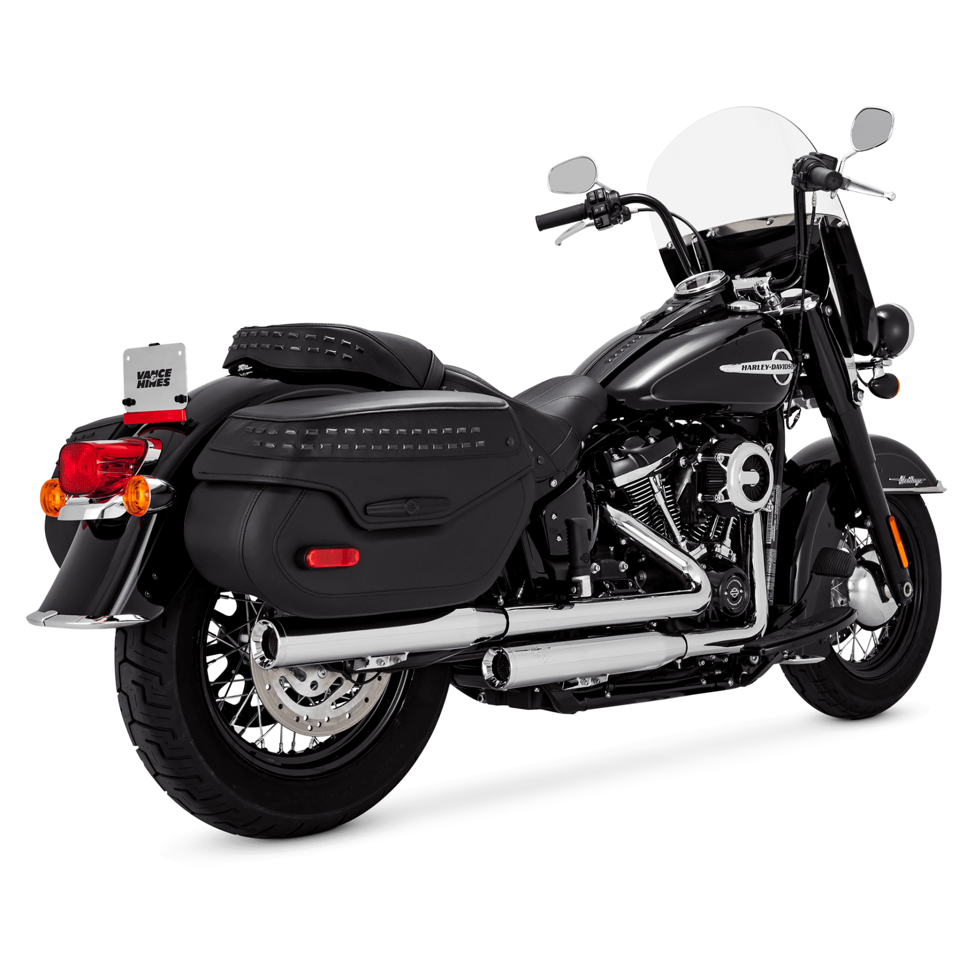 Vance & Hines PCX Eliminator 300 Slip-On Mufflers For Harley Heritage / Deluxe 2018-2024 - Chrome