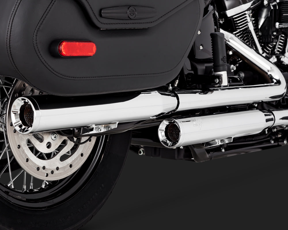 Vance & Hines PCX Eliminator 300 Slip-On Mufflers For Harley Heritage / Deluxe 2018-2023