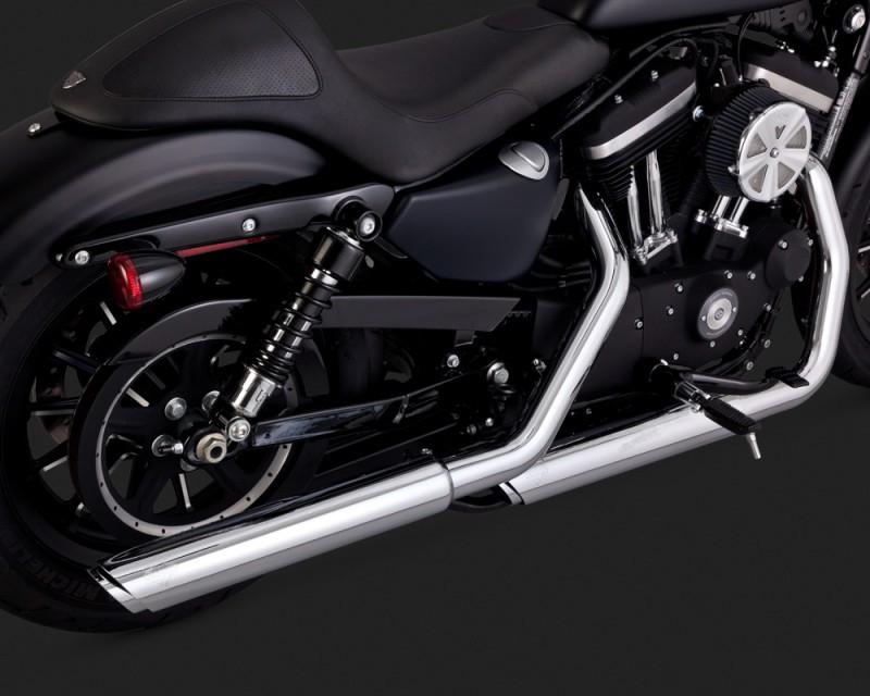 Vance & Hines PCX 3" Round Twin Slash Slip-On Mufflers For Harley Sportster 2014-2022
