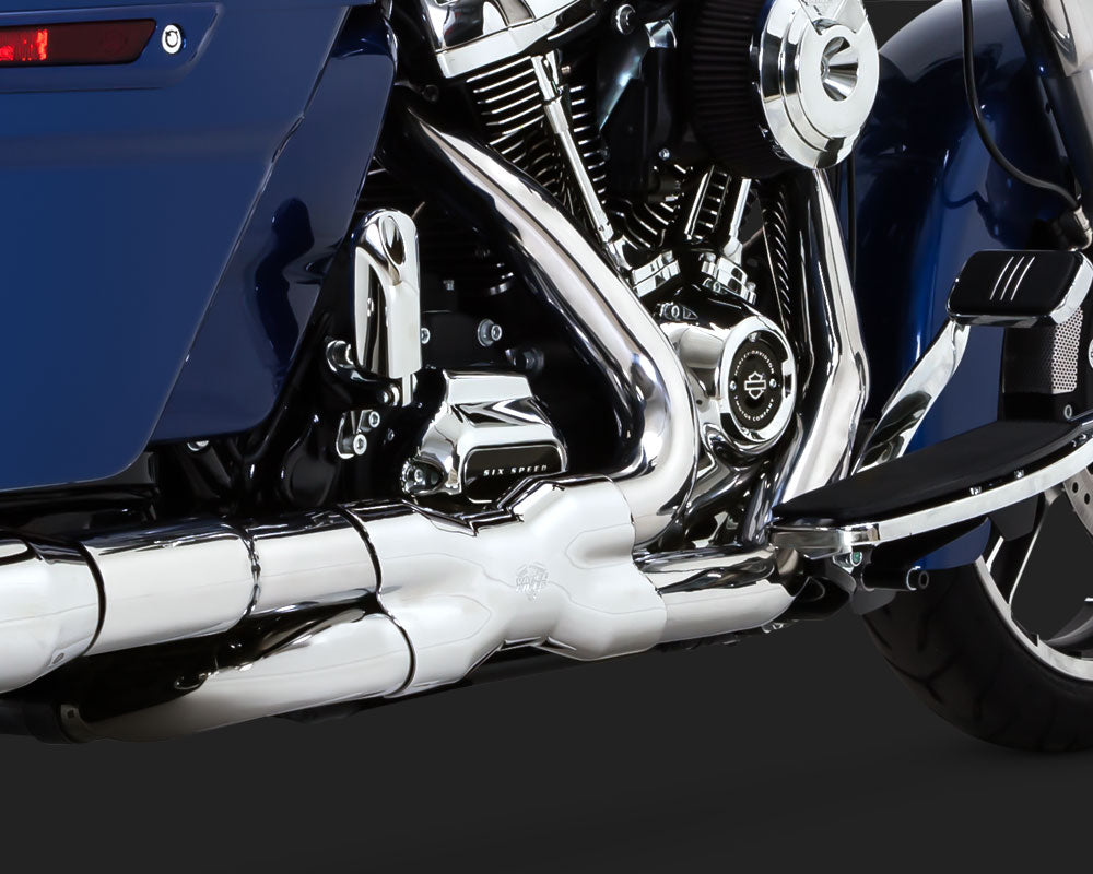 Vance & Hines PCX Power Duals Headers For Harley Touring 2017-2025 - Chrome