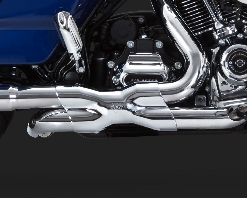 Vance & Hines PCX Power Duals Headers For Harley Touring 2017-2025 - Chrome