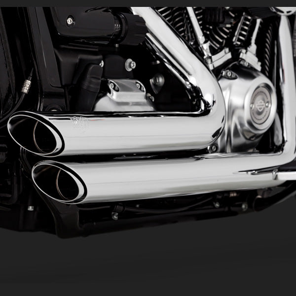 Vance & Hines PCX Shortshots Staggered Exhaust For Harley Softail Breakout / Fat Boy 2018-2024 - Chrome