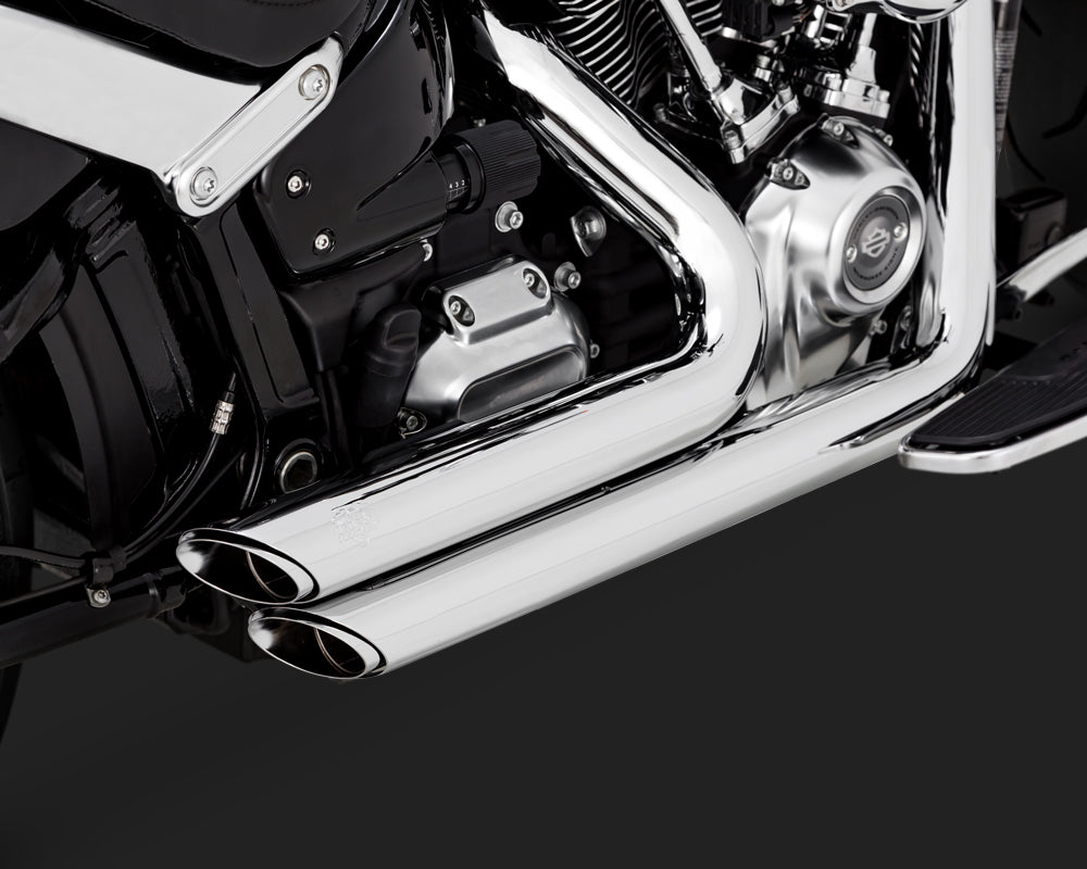 Vance & Hines PCX Shortshots Staggered Exhaust For Harley Softail Breakout / Fat Boy 2018-2024