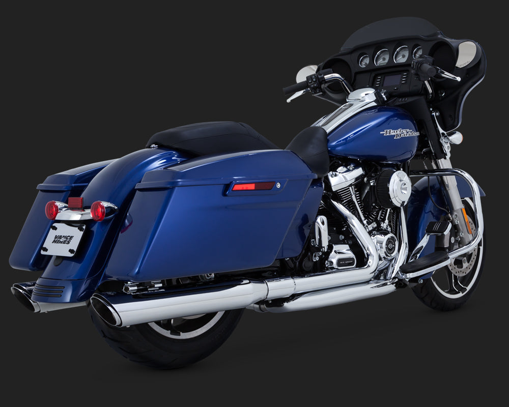 Vance & Hines Dresser Duals Headers For Harley Touring 2017-2025 - Chrome