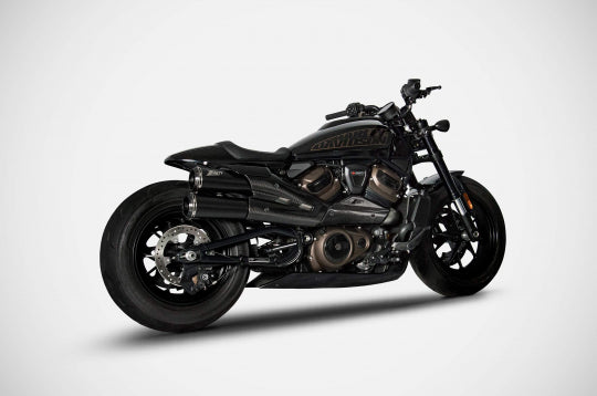 Zard Top Gun 2 into 1 into 2 Exhausts - Sportster S 2021+