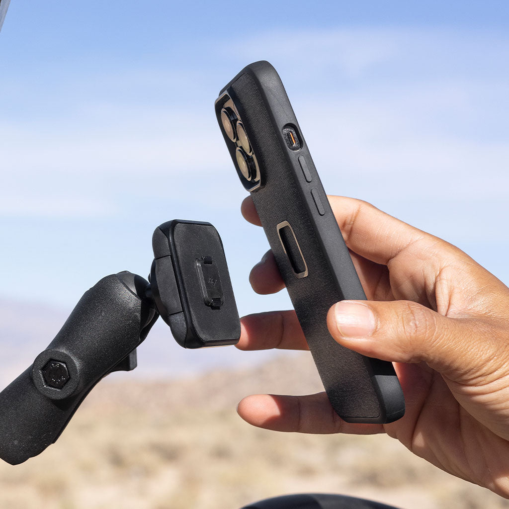 Peak Design Mobile Motorcycle Locking Mount 1" Ball Adapter - Black - Motofever