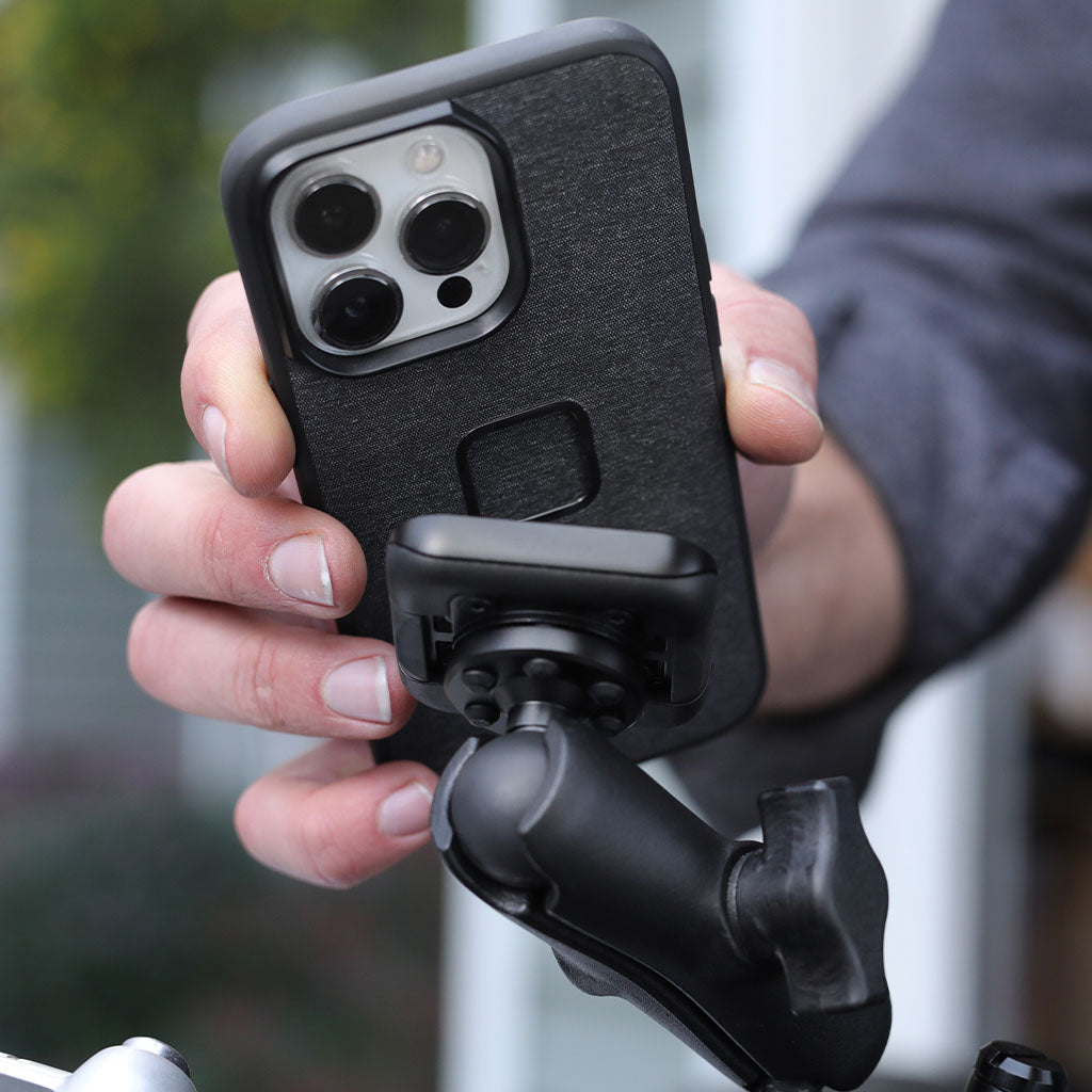 Peak Design Mobile Motorcycle Locking Mount 1" Ball Adapter - Black - Motofever