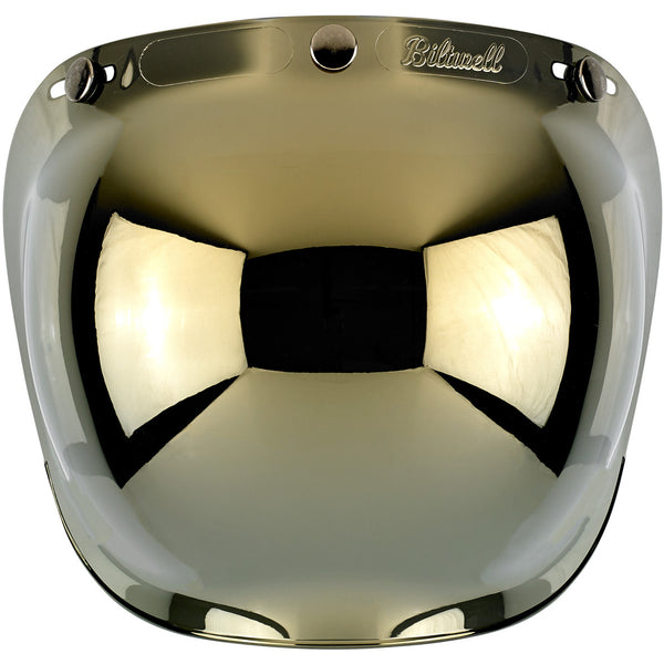 Biltwell Visor - Bubble Shield Anti-Fog - Gold Mirror