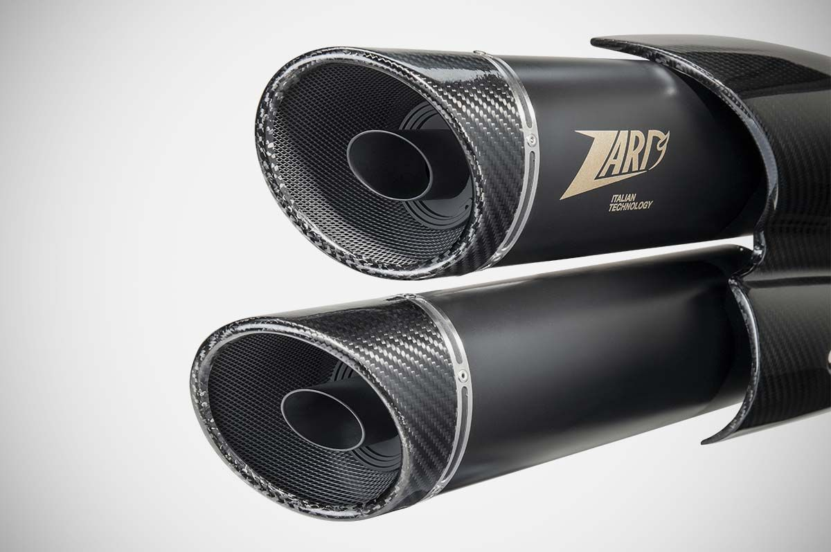 Zard Exhaust - "GT" Slip-On (Racing) - Sportster S (2021-2024) - Black - Carbon Fiber - Motofever