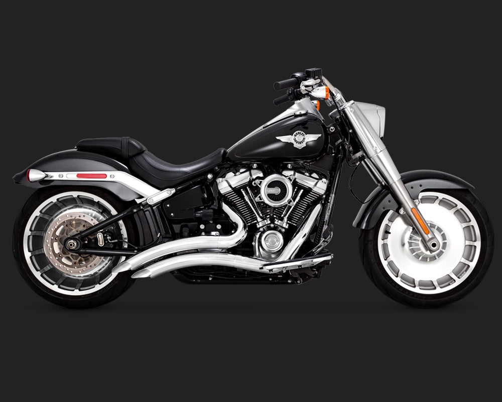 Vance & Hines Exhaust - PCX Full System - Big Radius 2 Into 2 - HD Softail Breakout / Fat Boy (2018-2024) - Chrome - Motofever