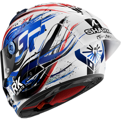 Shark Helmet - AERON GP - FIM RACING #1 REPLICA ZARCO SIGNATURE Gloss Carbon - White Black Blue (WKB)