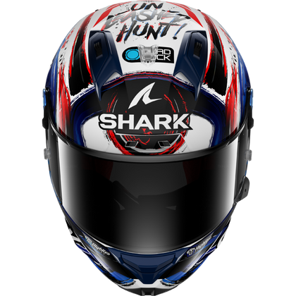 Shark Helmet - AERON GP - FIM RACING #1 REPLICA ZARCO SIGNATURE Gloss Carbon - White Black Blue (WKB)