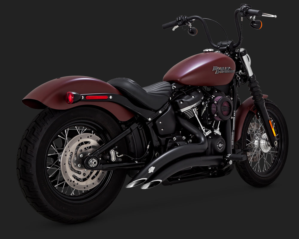 Vance & Hines PCX Big Radius Exhaust For Harley Softail Breakout / Fat Boy 2018-2024 - Black