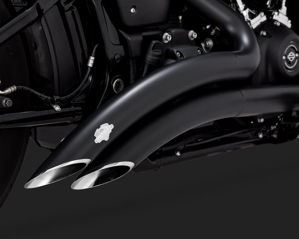 Vance & Hines PCX Big Radius Exhaust For Harley Softail Breakout / Fat Boy 2018-2024 - Black