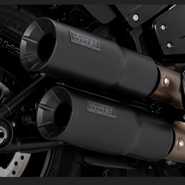 Vance & Hines Hi-Output Slip-On Mufflers For Harley Softail Fat Bob 2018-2023 - Black