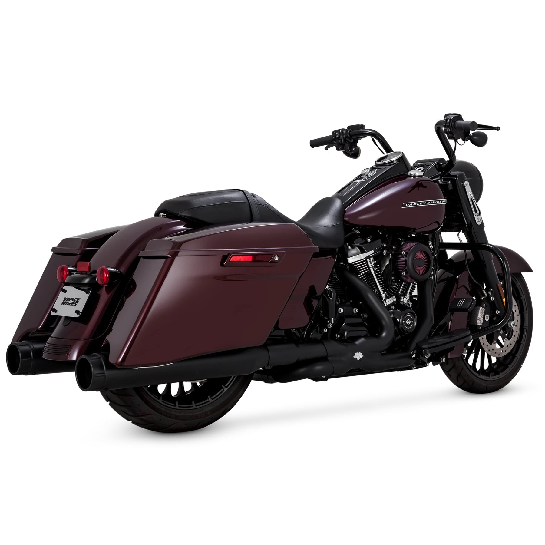Vance & Hines 4 1/2" Torquer 450 Slip-On Mufflers For Harley Touring 2017-2025 - Black
