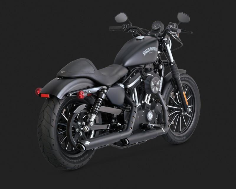 Vance & Hines PCX 3" Round Twin Slash Slip-On Mufflers For Harley Sportster 2014-2022