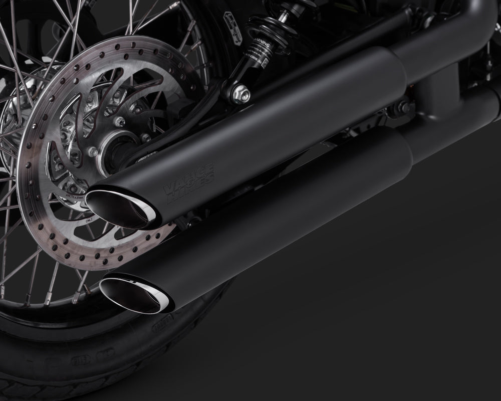 Vance & Hines PCX 3" Round Twin Slash Slip-On Mufflers For Indian Scout 2015-2024