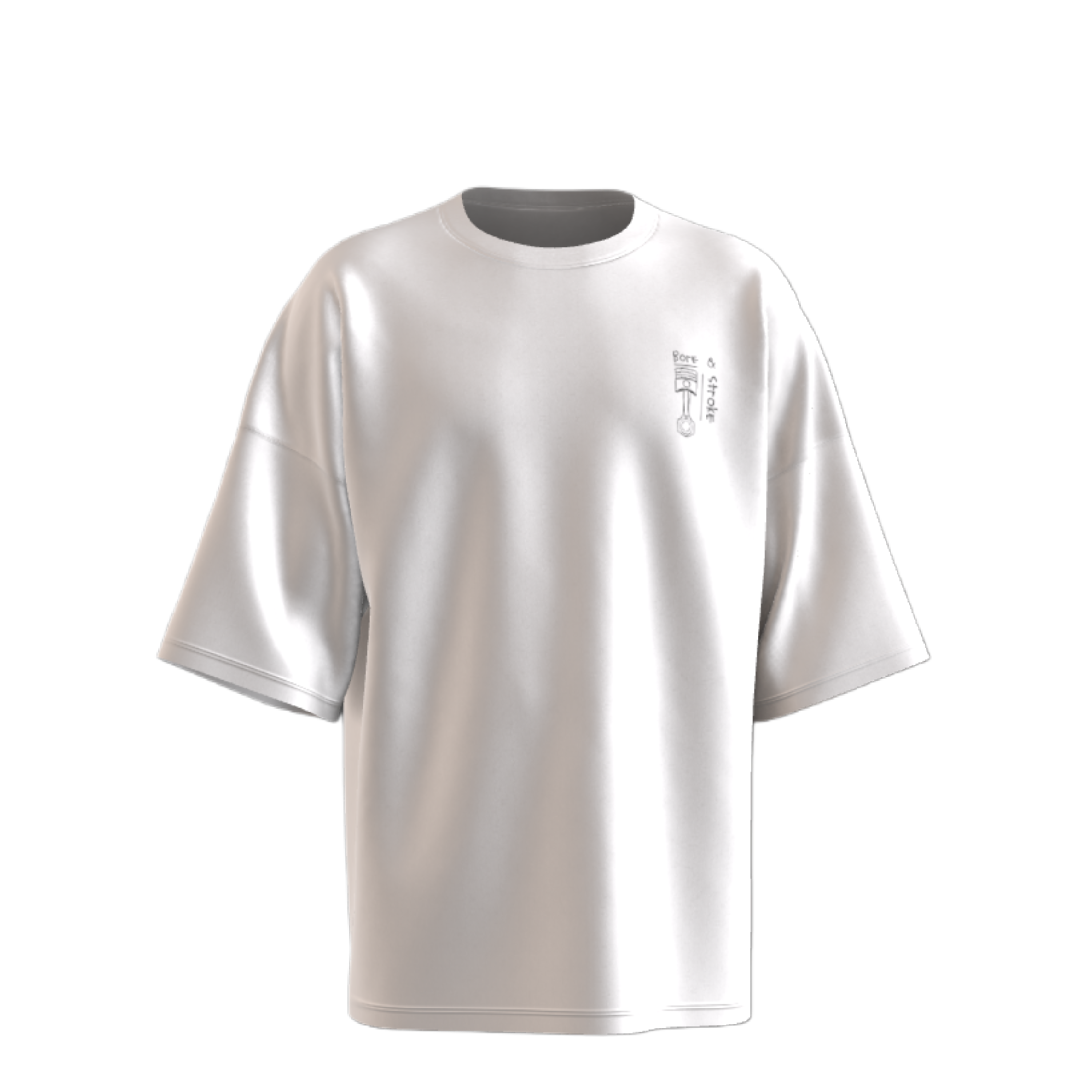 Bore & Stroke Oversize T-Shirt - Classic 2.1 Bel Arabi - White