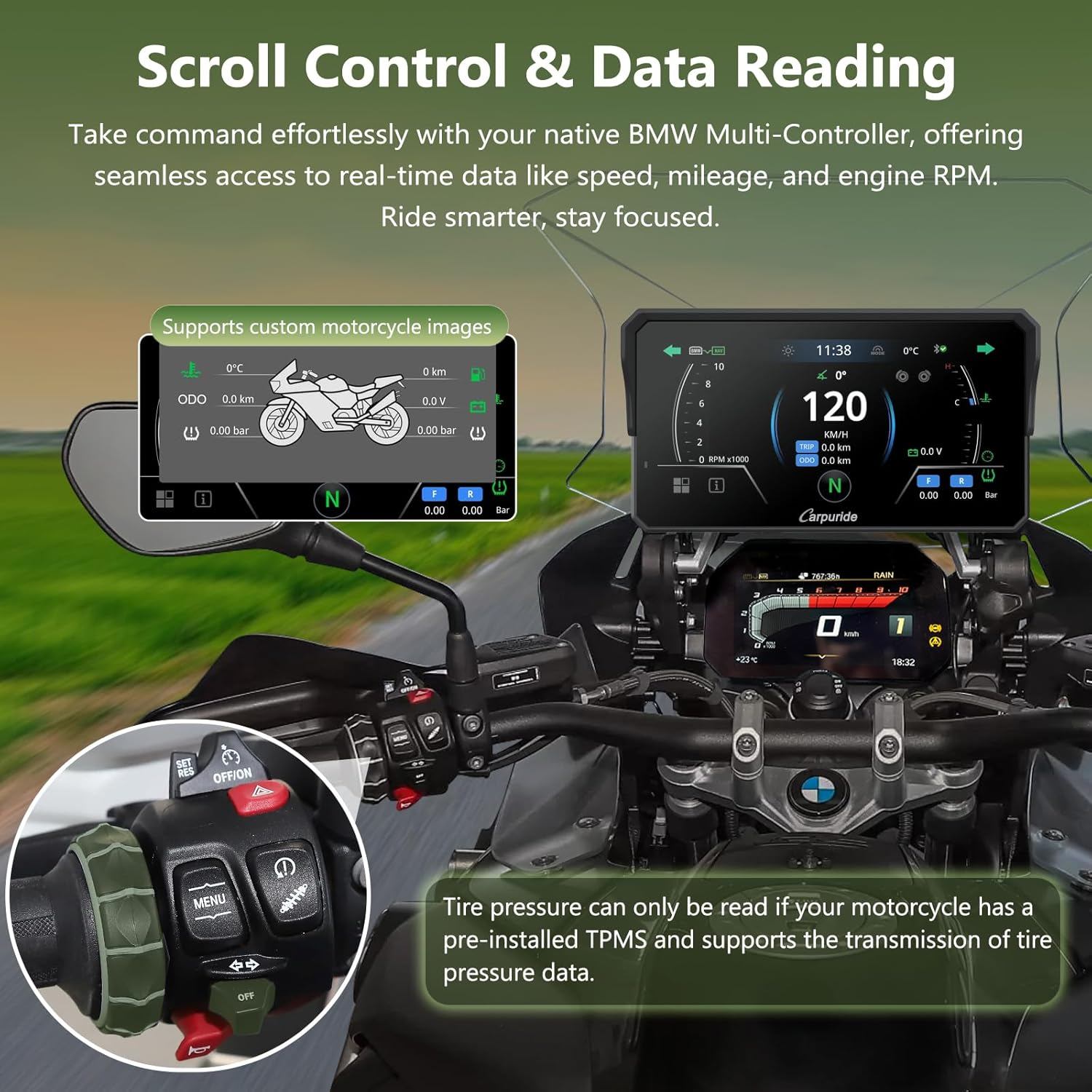 Carpuride - 6.25 inch Waterproof Carplay for BMW - W602BS PRO - Motofever