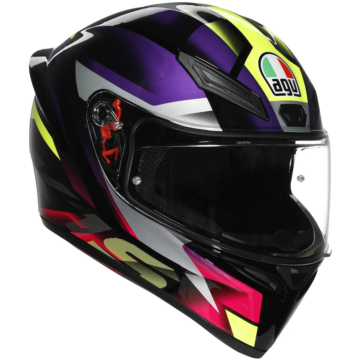 AGV K1-S FASTLAP Helmet - Black Purple Pink