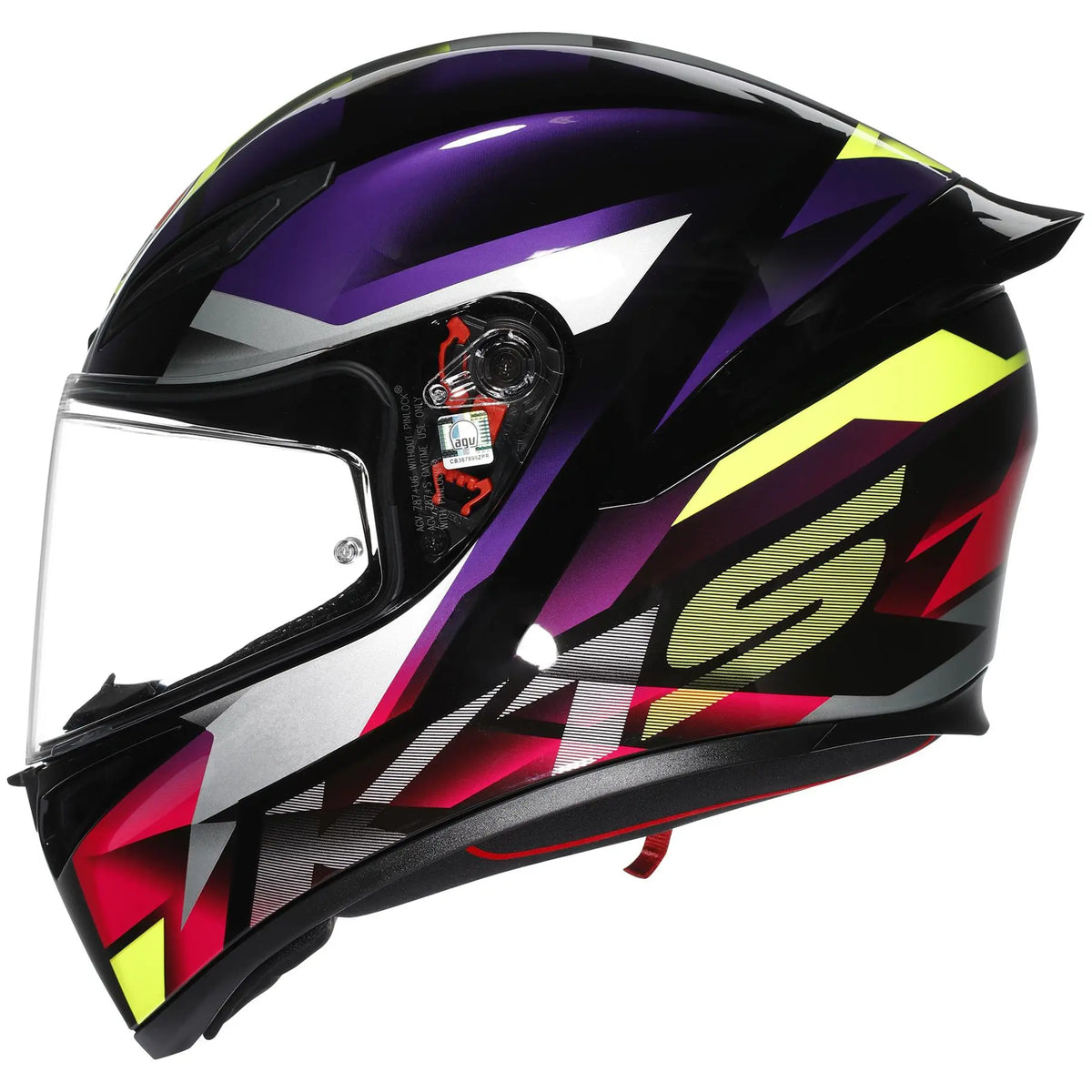 AGV K1-S FASTLAP Helmet - Black Purple Pink