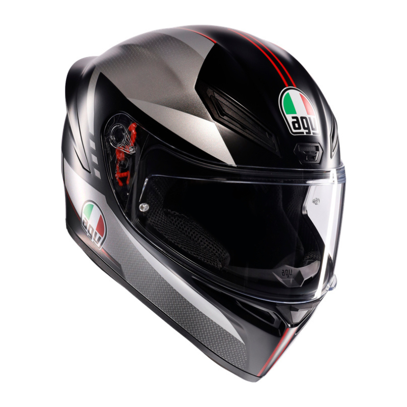 AGV Helmet - K1-S - Lap Matt - Black Grey Red