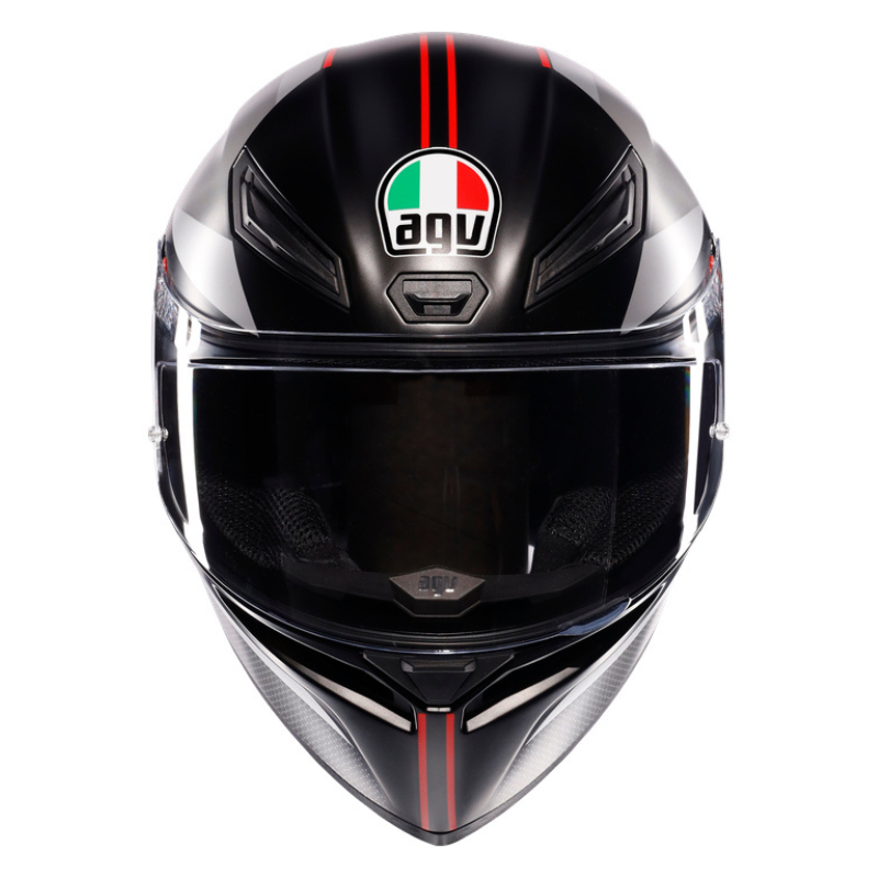 AGV Helmet - K1-S - Lap Matt - Black Grey Red