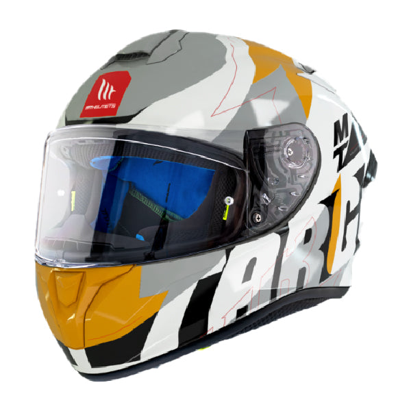 MT Targo Pro Biger A3 Helmet - Pearl Yellow - Motofever
