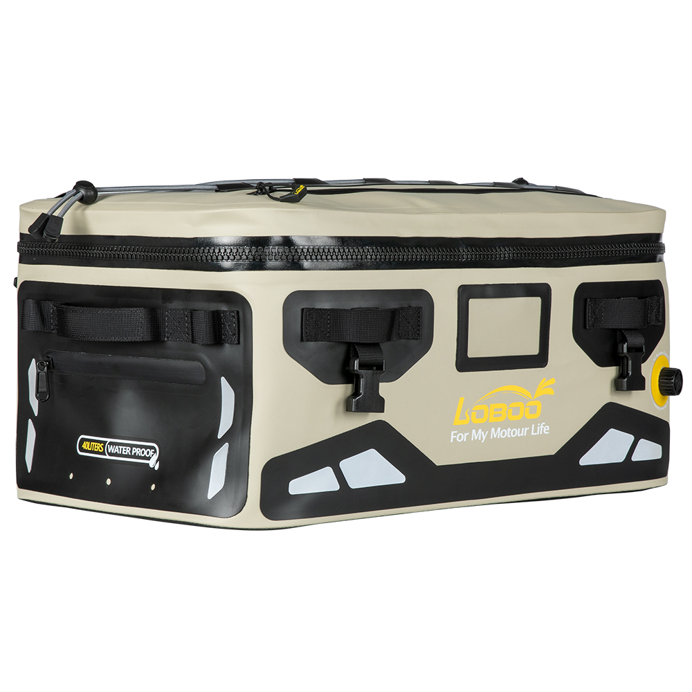 Loboo Waterproof TPU Tail Bag 40L - Desert Yellow Black (BWB40TYL)