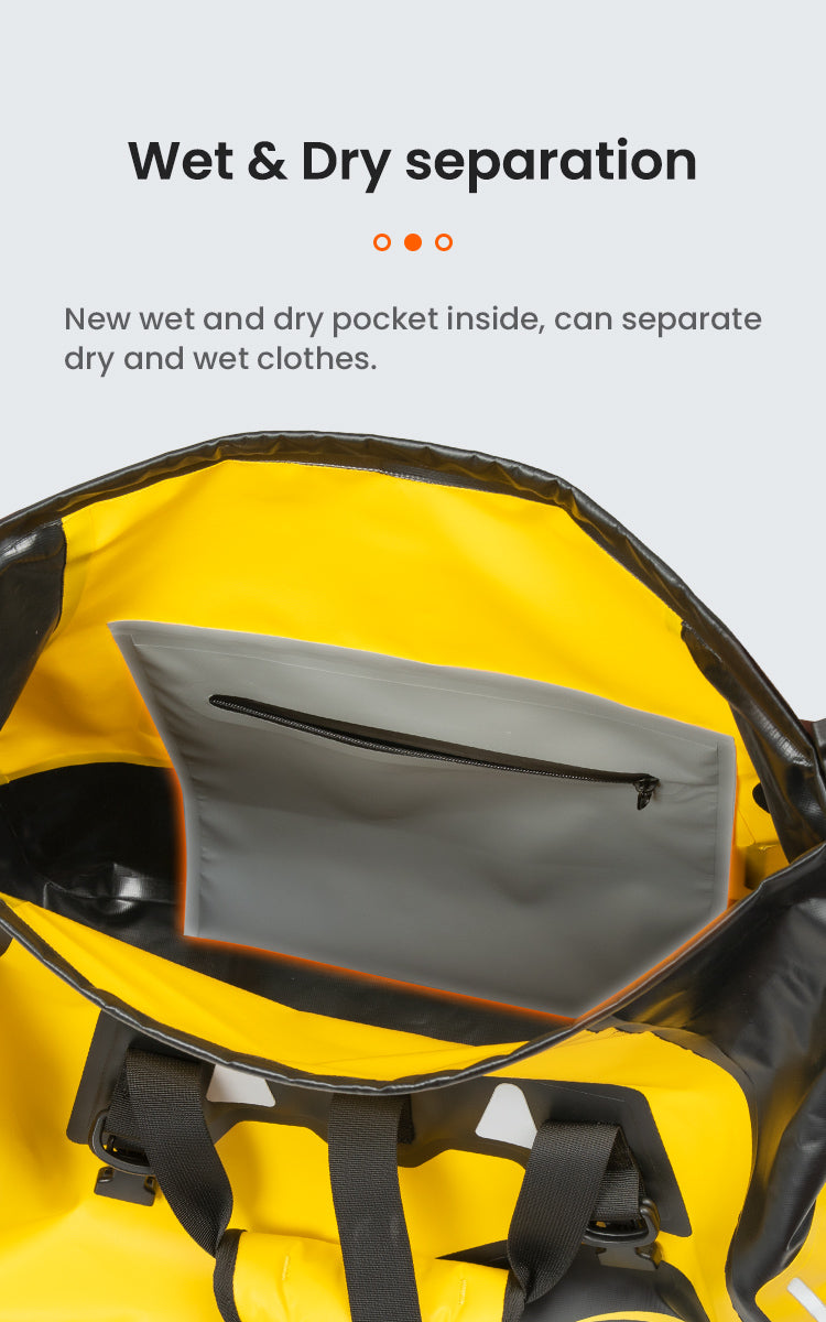 Loboo Waterproof PVC Tail Bag- Upgraded - 66L - Green (BWB66P02GR) - Motofever