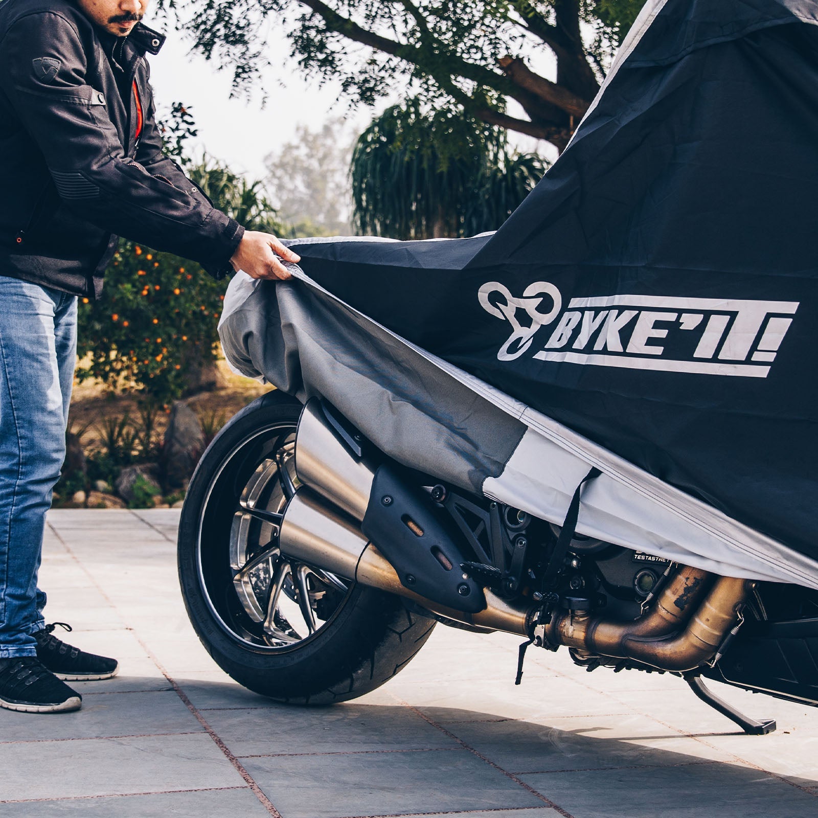 BYKE IT Motorcycle Cover - Medium