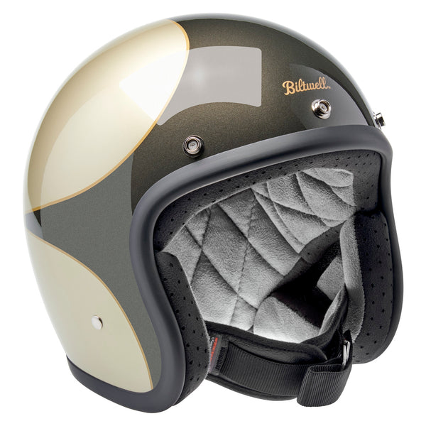 Biltwell Helmet - Bonanza - Scallop - Metallic Champagne Charcoal