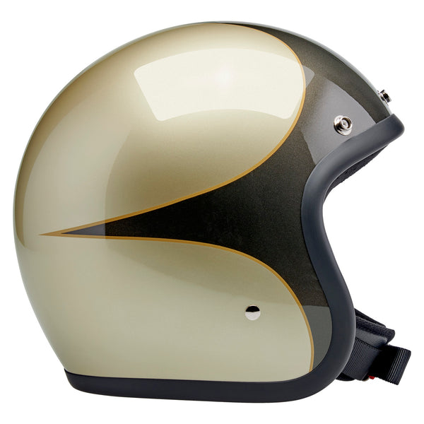 Biltwell Helmet - Bonanza - Scallop - Metallic Champagne Charcoal